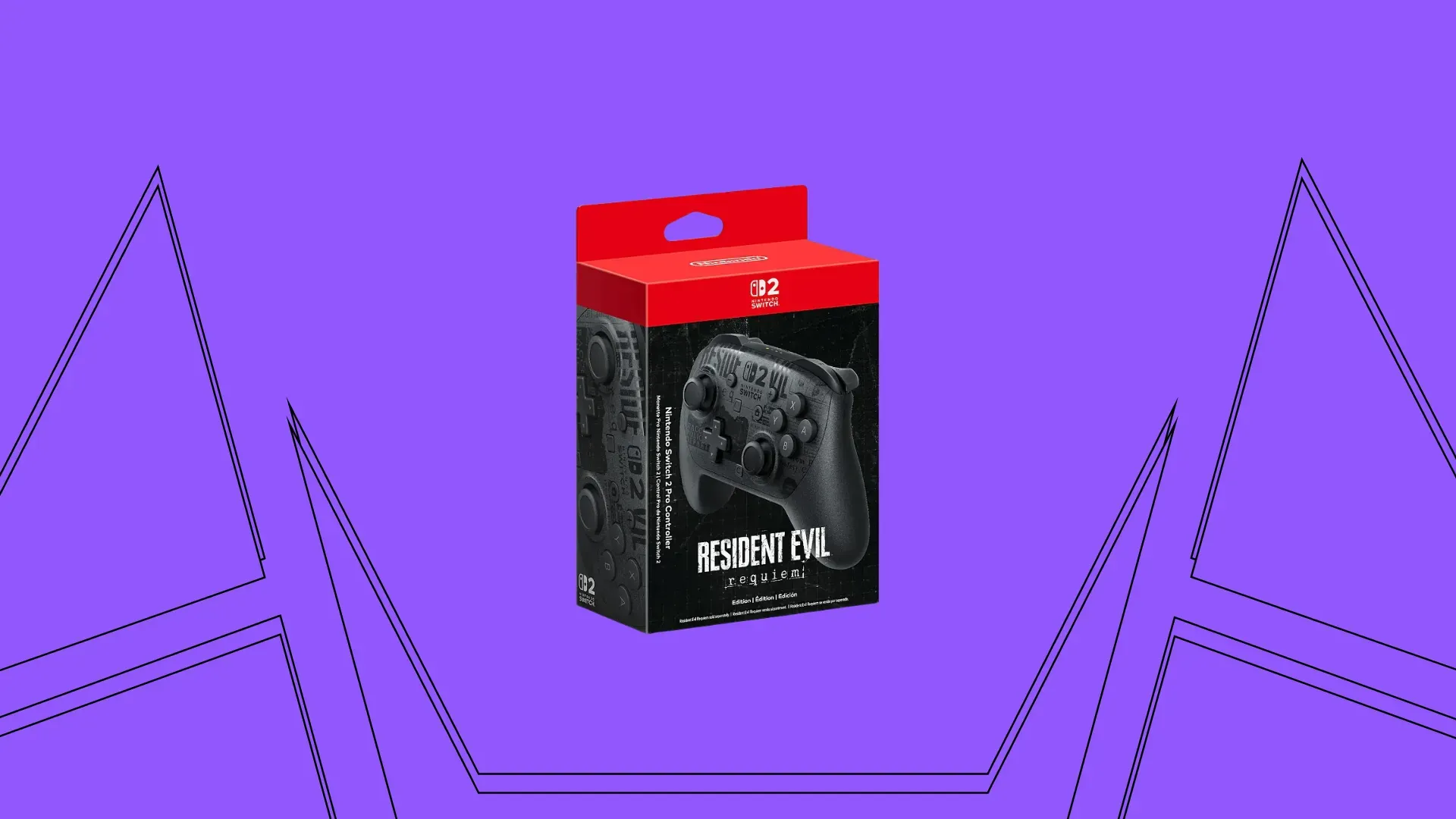 Nintendo Switch 2 Pro Controller Resident Evil Requiem em super oferta